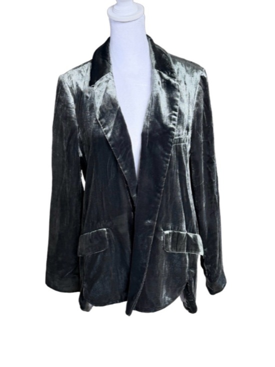 Anthropologie Jackets & Blazers - Anthropologie Velvet Blazer Jacket - Charcoal
